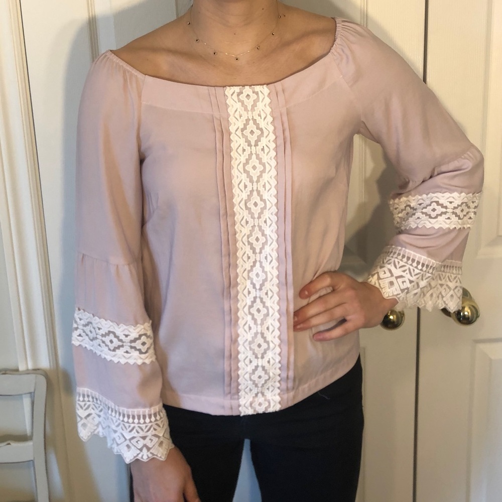 Off the shoulder bohemian blouse